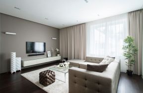 小户型现代客厅设计 简约电视墙设计