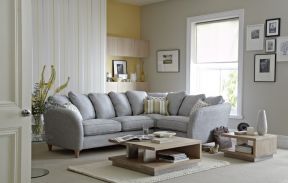 现代小户型客厅设计沙发摆放图片