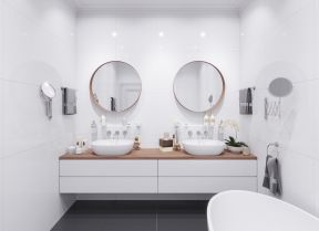时尚现代4平米的卫生间白色墙面装修效果图片