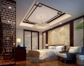 中式古典风格装修图 室内卧室装修效果图大全