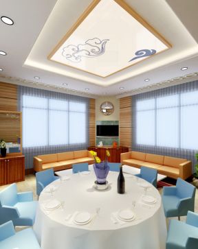 餐廳會所設計 吸頂燈裝修效果圖片