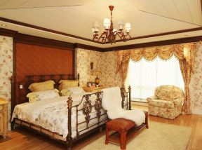 美式田园风格简约型两室两厅卧室装修图片