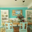 家庭地中海风格餐厅背景墙设计效果图