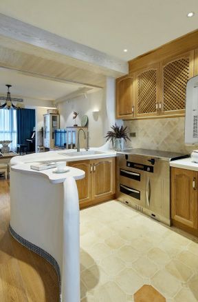 家庭地中海风格 厨房设计图片