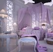 紫色卧室室内装饰设计效果图片
