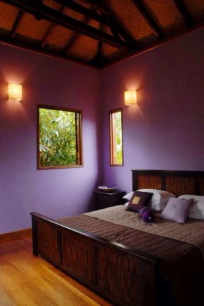紫色卧室 家居装修卧室吊顶效果图