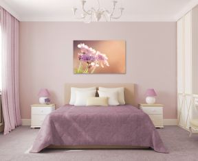 简约时尚紫色卧室装修