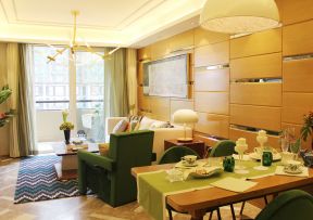美式風(fēng)格樣板間 客廳餐廳裝修效果圖