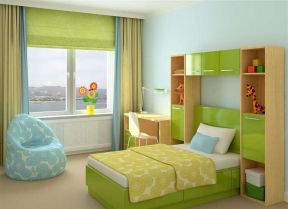儿童房卧室家具颜色效果图图片
