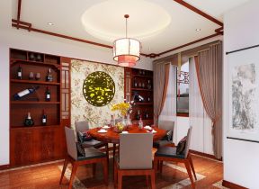 2023家装餐厅古典中式风格元素装修效果图片
