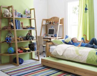 男孩儿童房卧室家具设计图片