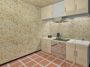 小面积厨房橱柜 室内装饰设计效果图