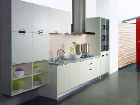 小面积厨房橱柜 现代简约装修样板房效果图