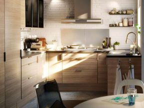 小面积厨房橱柜 北欧风格小户型装修样板房