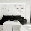 黑白简约风格家居客厅设计图片