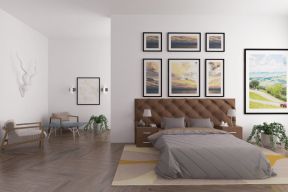 家居装饰品卧室 床头背景墙设计效果图