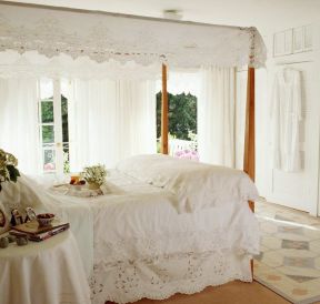 公主卧室 白色欧式卧室家具