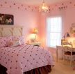 可爱女生卧室粉色墙面装修效果图片2023