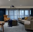 现代风格住宅客厅地毯装修效果图片