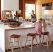 国外经典小户型家庭厨房吧台设计