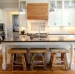 现代混搭风格家庭厨房吧台设计效果图欣赏