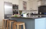 90平米房子家庭厨房吧台装修效果图