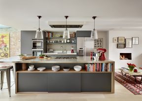 家庭厨房吧台 北欧风格装修设计