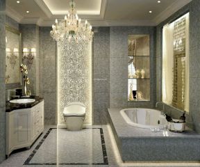 欧式浴缸 砖砌浴缸装修效果图片