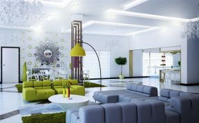 客厅现代灯具室内装饰设计效果图精选