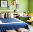 儿童卧室床头背景墙造型装修效果图片