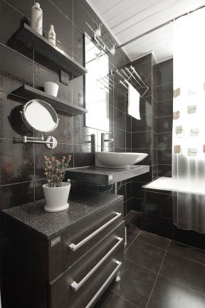 现代卫生间整体浴室柜装修效果图片