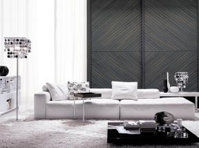65平米小户型简约风格客厅地毯装修效果图片