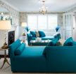 国外现代简约客厅沙发颜色效果图欣赏