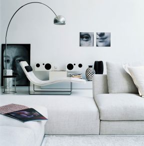 国外现代简约 沙发背景墙装饰