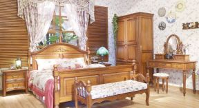 别墅美式乡村风格 实木家具卧室家具