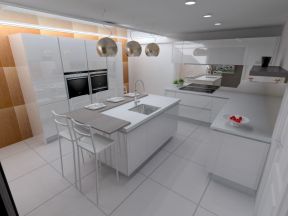 厨房集成灶具 室内设计现代简约风格