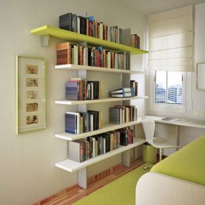 小面积书房 书柜设计效果图