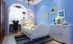 8平米卧室蓝色墙面装修效果图片