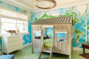 温馨卧室儿童床设计装修效果图片