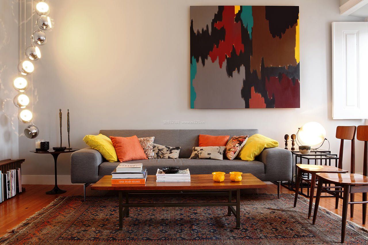 现代室内风格沙发背景墙设计