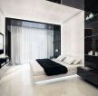 现代简约黑白风格家居卧室装修设计图片欣赏