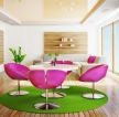 现代室内设计餐桌椅子颜色搭配效果图