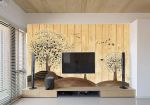 木柜式电视大背景墙装修设计