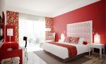 现代室内设计卧室窗帘颜色效果图