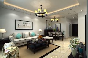 2023现代中式风格客厅组合沙发装修效果图片