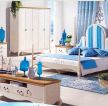 家居卧室地中海风格实木家具装饰效果图