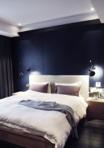 100平米小户型卧室黑色墙面装修效果图片