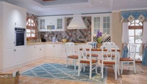 地中海风格实木家具 开放式厨房装修设计