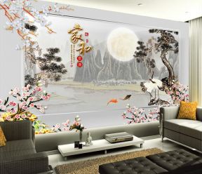 中式客厅背景 中式客厅装饰画