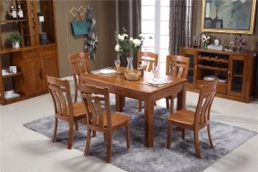 古典欧式风格实木餐桌